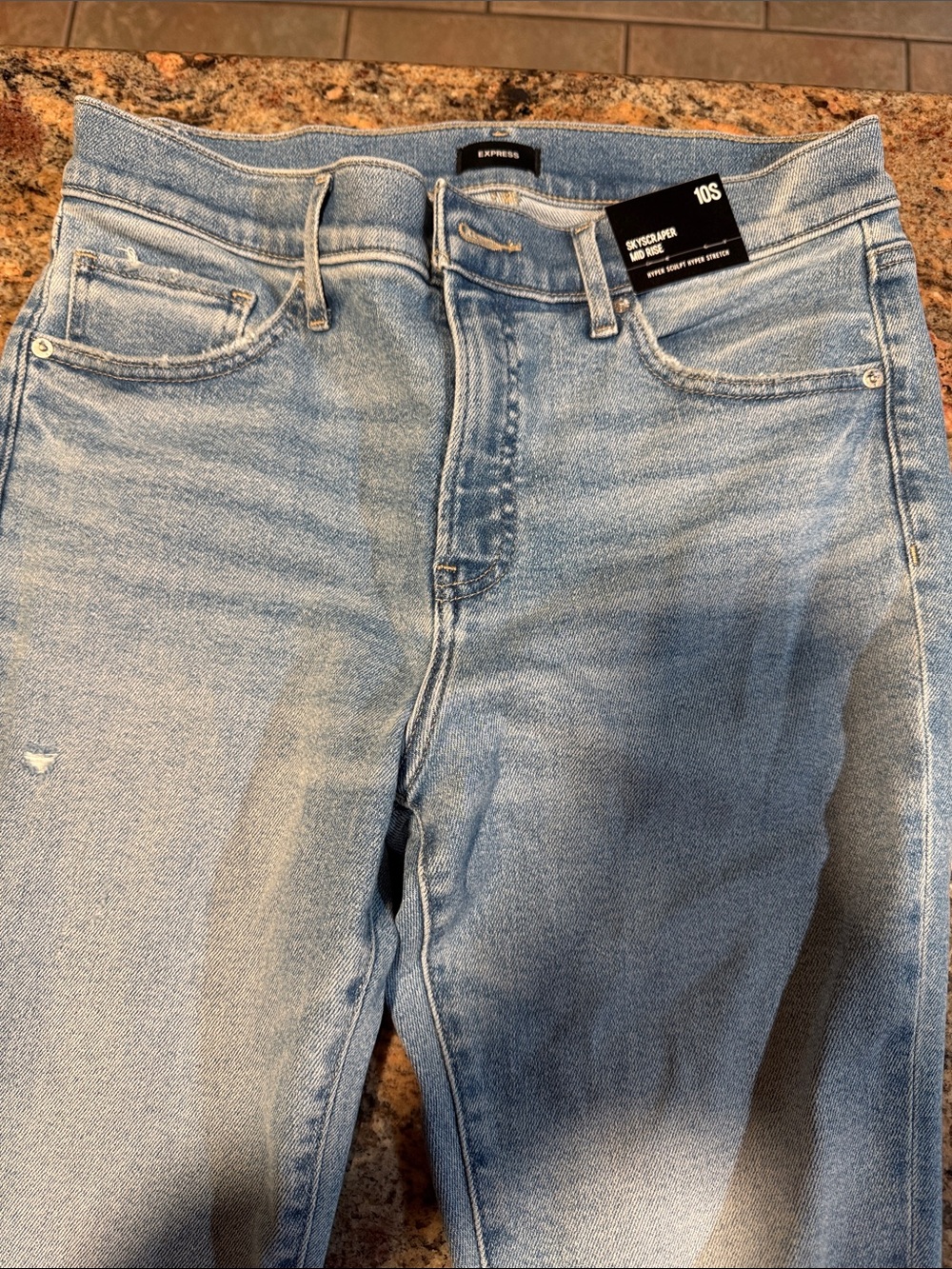 Express Light Blue Skinny Jeans